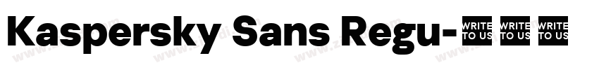 Kaspersky Sans Regu字体转换